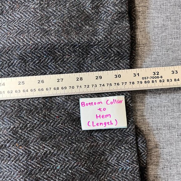 Donegal Tweed Ireland Wool Herringbone Sport Coat Blazer - Men's EU 54L / US 44L - Picture 15 of 16